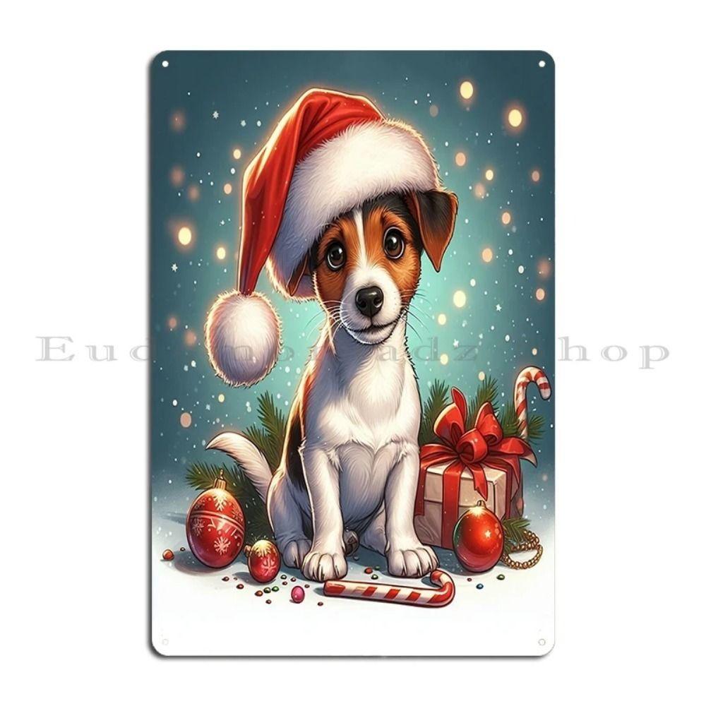 Vintage Christmas Metal Tin Sign Home Festive Wall Decor