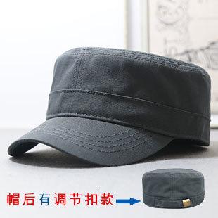 

Back Full Closed Army Flat Caps Men and Women Cotton Military Hat Big Bone Plus Size Fitted Baseball Hats 58cm 60cm M 58cm серый