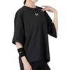Under Armour Einfarbig Rundhals Locker Geschnitten Kurzarm Sport T-Shirt Damen Oberteile Schwarz 1376554-001