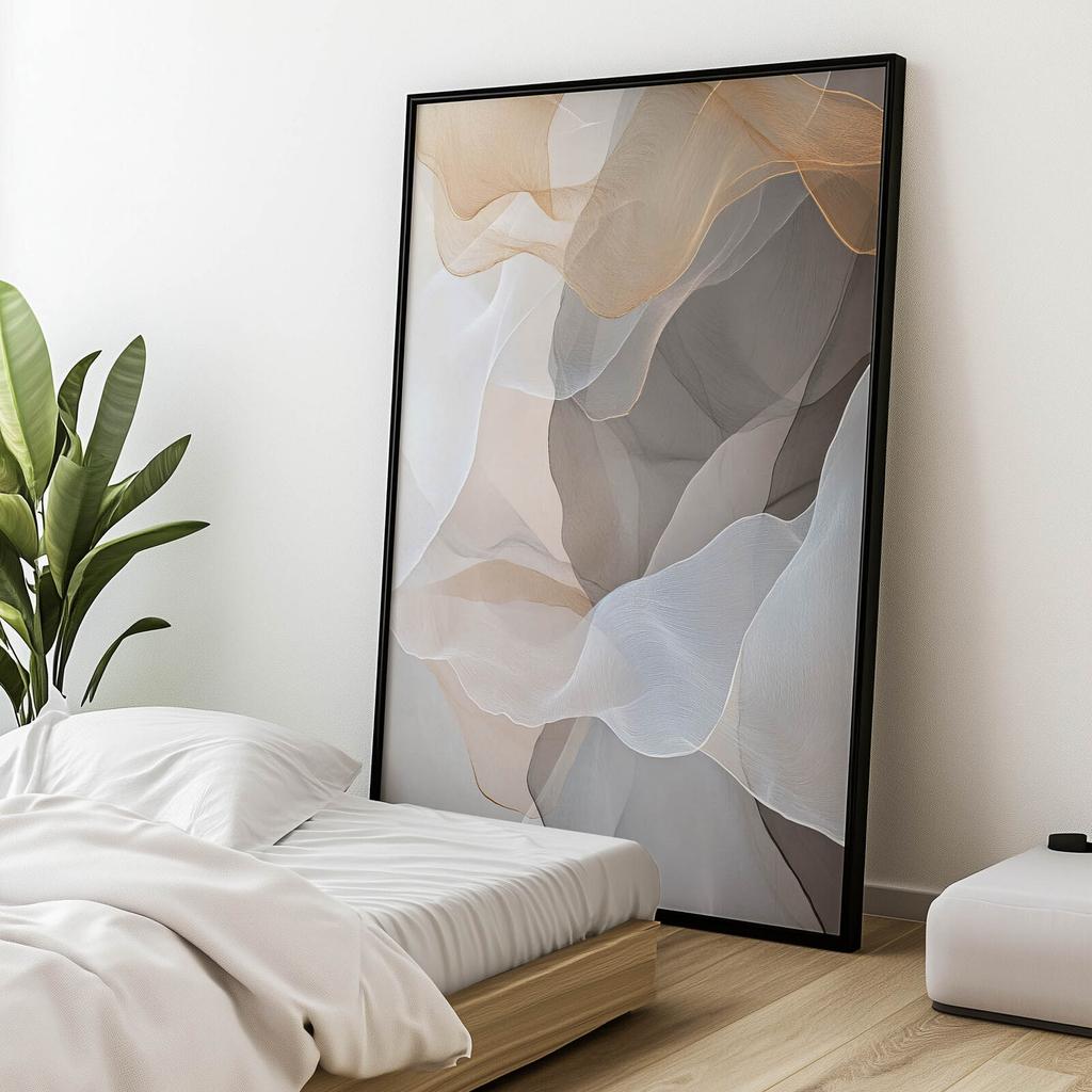 Eteryczna Fala Eteryczna Fala, 40X50 Cm, Rama Aluminiowa Złota, Papier Matowy 230 Gsm