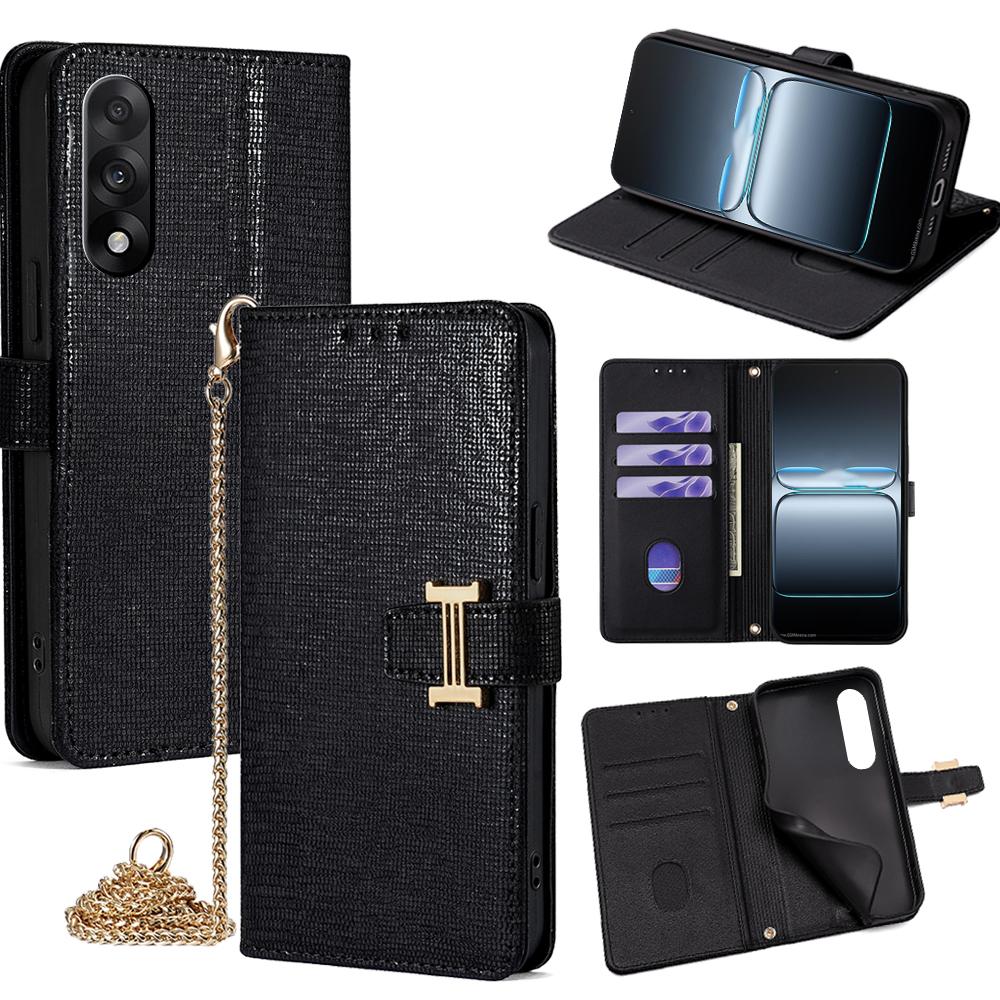 For OnePlus Nord 5 5G/Ace 5 Ultra 5G Case Wallet Sequins Leather Crossbody Phone Cover