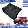 Car Trunk Mat for Jeep Wrangler JK Accessories 2008~2018 4-Door Car Rear Cargo Tray Trunk Mat Rear Pads Accessories EVA Material