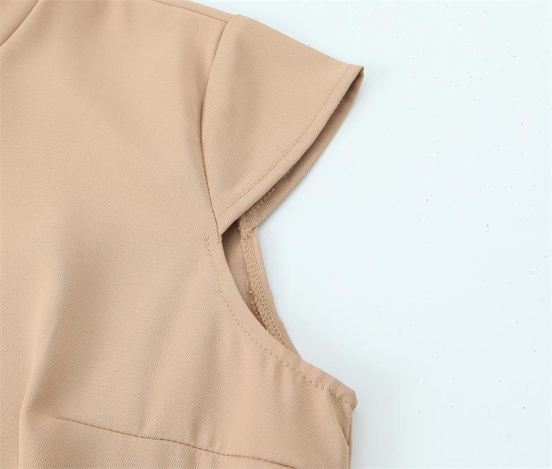 Summer 2025 Women's Sleeveless Pleated Hem Mini Dress