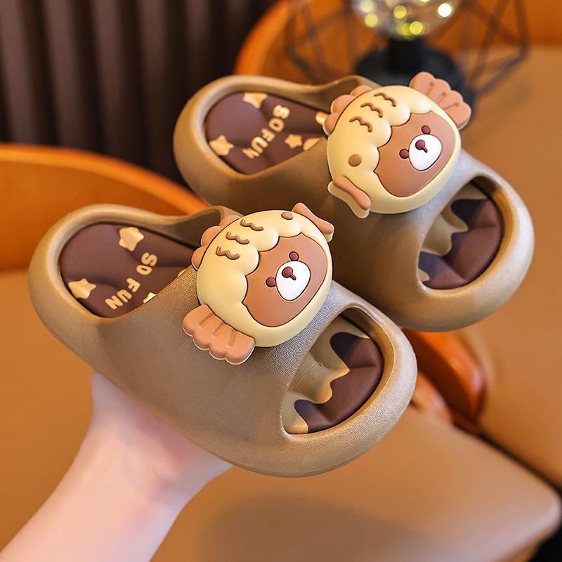 Summer Children's Sandals Boys and Girls Non-Slip Bathroom Shower Parent-Child Soft Sole Big Kids Beach Sandals