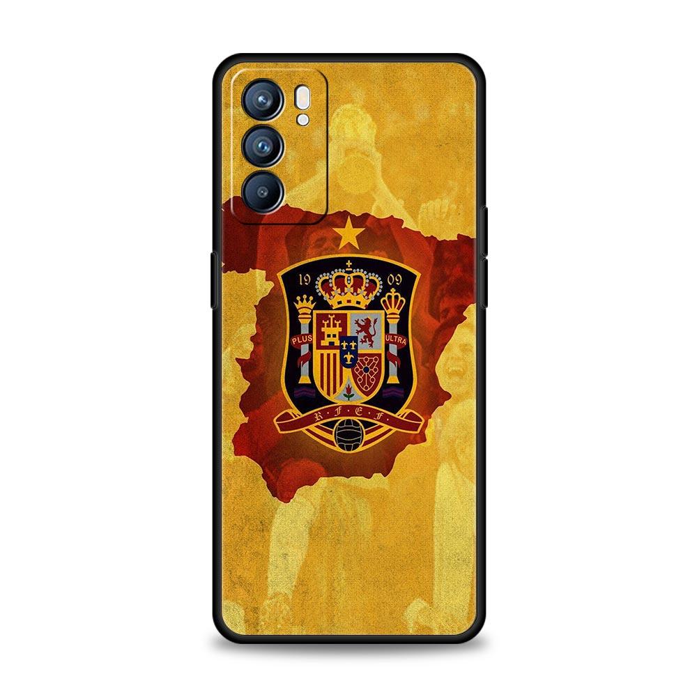 Phone Case For Oppo Reno13 Reno12 Reno11 F Reno10 Pro A54 A53 A95 A76 A74 A57 A98 A80 A79 5G A78 4G Cover Spain Bull Flag