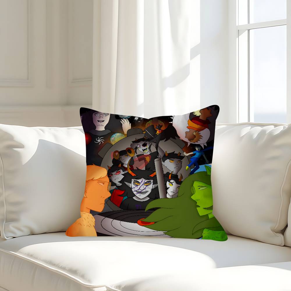 Anime H-Homestuck Pillow Case Removable Washable Cushion Cover – All-Season Soft Linen