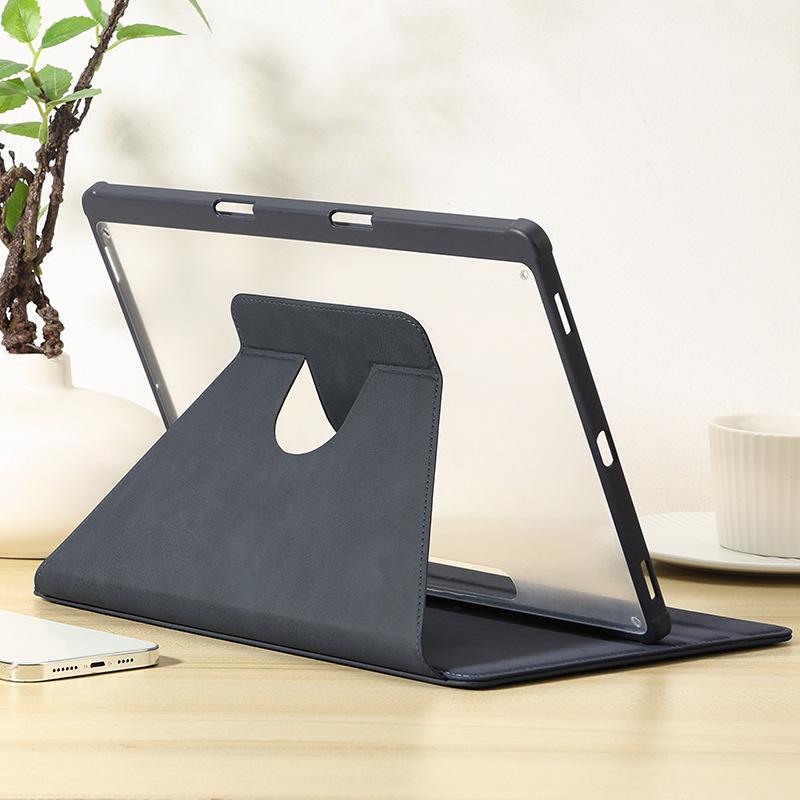 Capa Giratória de Couro para Samsung Galaxy Tab S9/S9+ - Capa Protetora Não Magnética para Tab S9+/S9FE+