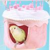 Cake Shape Bird Nest for Parrots Plush Sleeping Bed Nest Birdcage House for Small Birds Hanging Hammock Bird Cage Decors