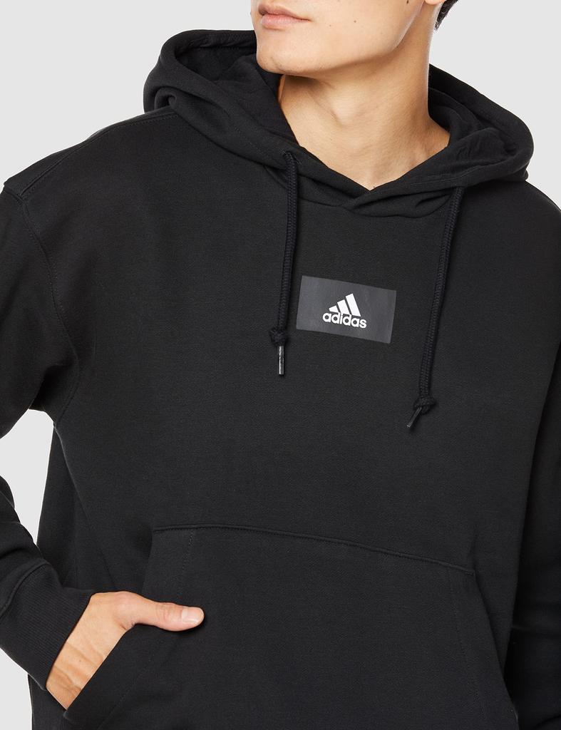 Adidas Sweat Essentials FeelVivid Bawełniana Bluza Polarowa z Obniżonymi Ramionami TT585 Czarna M Męska (HK2829)