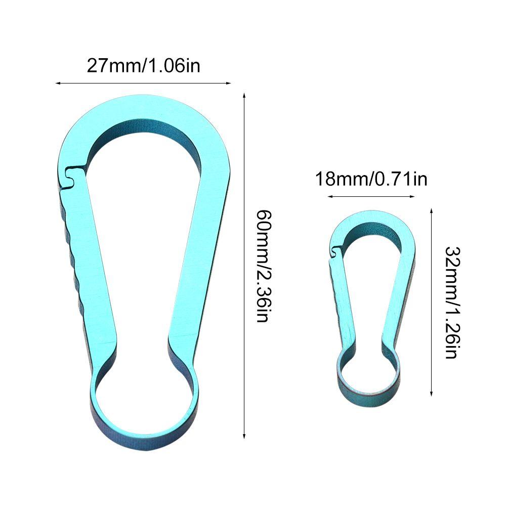 Circle EDC Tool Creative Backpack Buckle Hanging Buckles Small Large Buckle Titanium Keychain