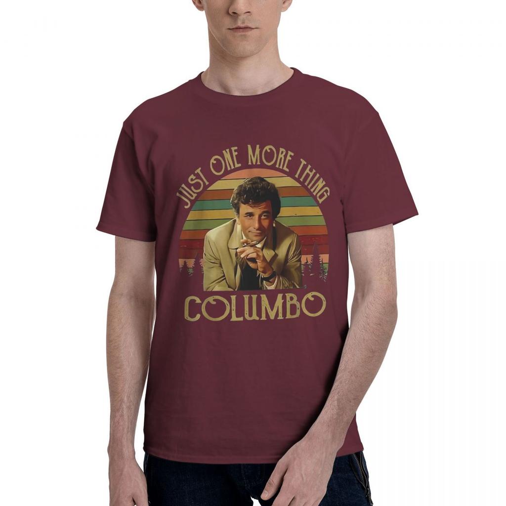 JustOneMoreThingColumbo 100 Cotton Casual Breathable Confortable Shirt Mens Designer Clothes Mens Tops