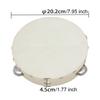 Percussion Music Toy - 8 - Inch Tambourine Hand Drum with Single - Row Bells for Kindergarten, School, Dancing & KTV