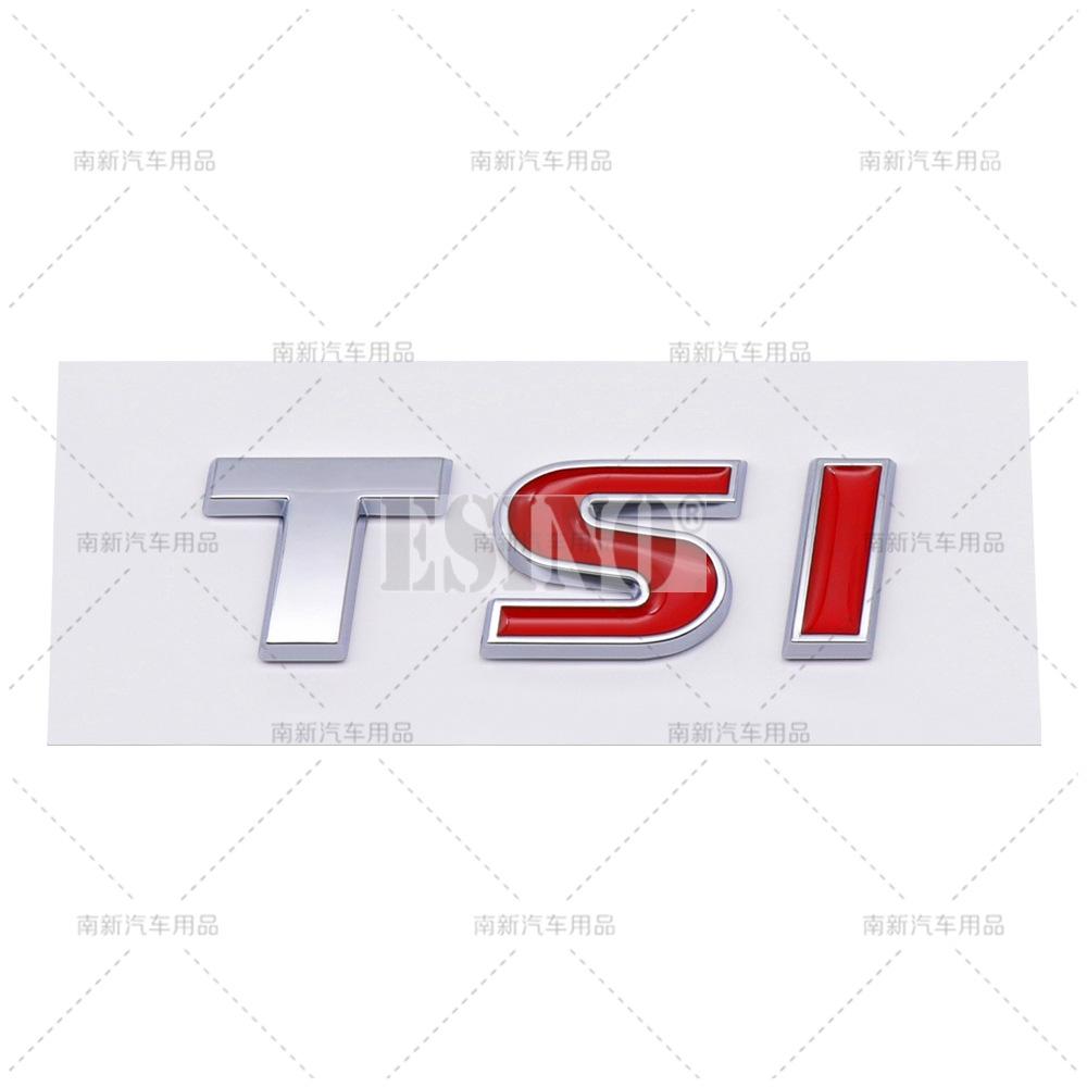 Car Styling 3D TSI ABS Adhesive Emblem Rear Trunk Badge Fender Sticker Car Body Decal for Volkswagen Golf Passat Tiguan Touareg