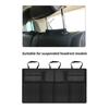 Trunk Hanging Organizers, Backseat Bag, Car Interior Accessories with 4 Pockets & 4 Mesh Pouches for Groceries
