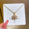 Light Luxury Flower Full Diamond Zircon Light Luxury Design Versatile Korean Style Niche Design Live Necklace