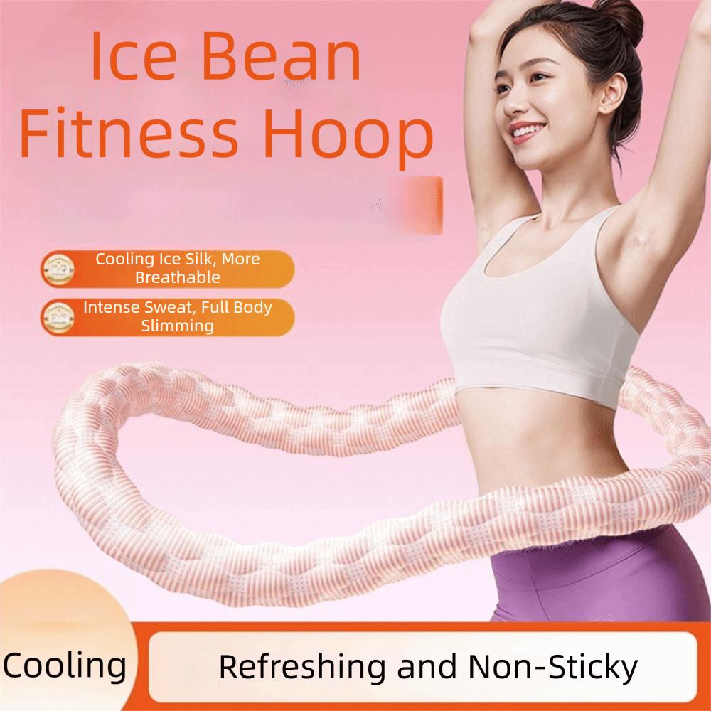 Ice Silk Soft Fitness Hoop Silent Design Fitness Waist Trainer  Full-Body Training