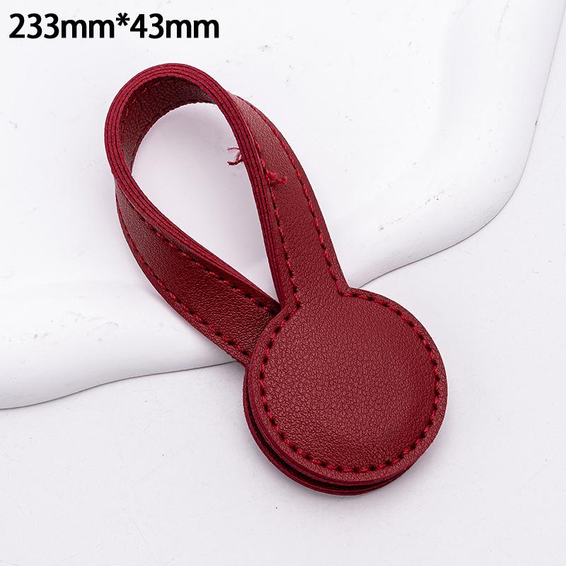 Multi-Purpose Pu Leather Magnetic Hat Clip Strong Magnetic Round Organizer Clip Travel Bag Charms Luggage Accessories