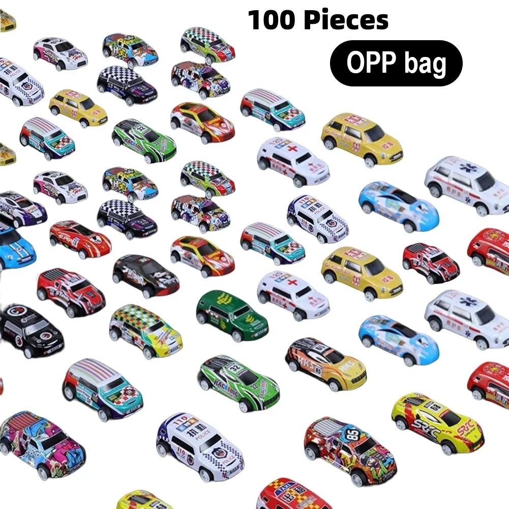 Mini Alloy Car Model Set with Storage Box Pullback Diecast Cars Toys for Boy Birthday Gifts Sliding Inertia Vehicle Children Toy