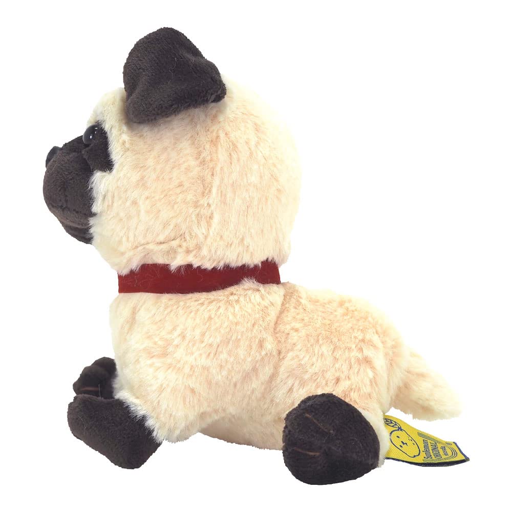Sunlemon Pups Pug Beige S 14 X 5.5 X 16cm Stuffed Animal Dog P-4272