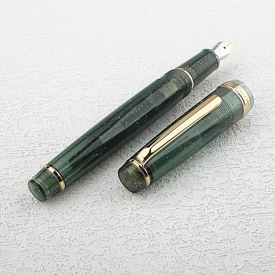 JINHAO 82 Fountain Pen EF F M Nib Transparent Fluorescent Blue Ink Pen Business Stationery Office School Supplies Pens