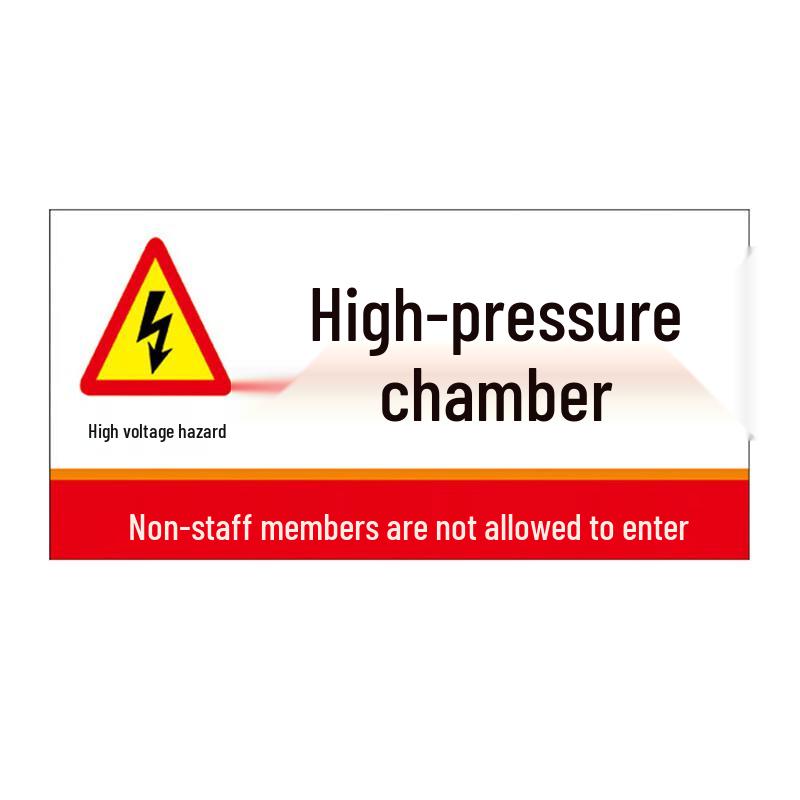 High-Voltage Room Warning Sign