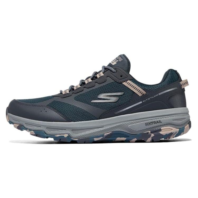 Skechers Go Run Trail Удобные Прочные Дышащие Низкие Кроссовки для Бега Мужские Кроссовки Серый Зеленый 220917C-TLMT 43.5
