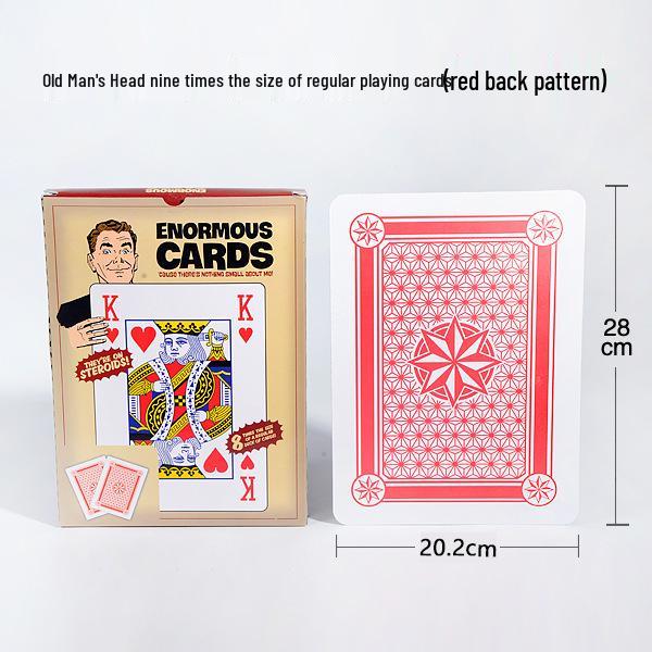 Playing Big Extra Large Super Size Playing Cards - 4x9 Times Larger