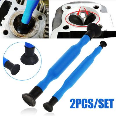 Lot de 2 bâtons de rodage de soupapes, ventouse en plastique ou pâte à poncer, pour cylindres de moteur de moto, outil de meulage