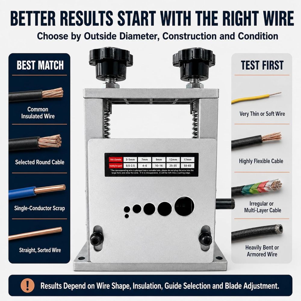 1-17mm Cable Stripping Machine 6-Hole Wire Peeling Machine Wire Stripping Machine Recycling