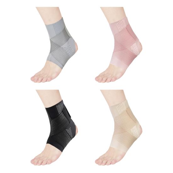 Ankle Support Brace Men Women Ankle Compression Sleeve Foot Brace with Adjustable Wrap for Sprained Achilles Tendonitis Plantar Fasciitis