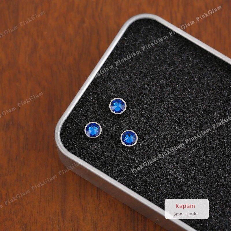 

Pinkglam Huazi 5mm Non-Pierced Magnetic Ear Studs Student Flash Ear Bone Stud Female Earring Ear Bone Pin Ear Clip Men Ultra-thin magnetic Kaplan S19