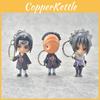 New 6pcs Naruto Pvc Figure Keychain Key Ring Toy Pendant Stylish Anime Cosplay Gift