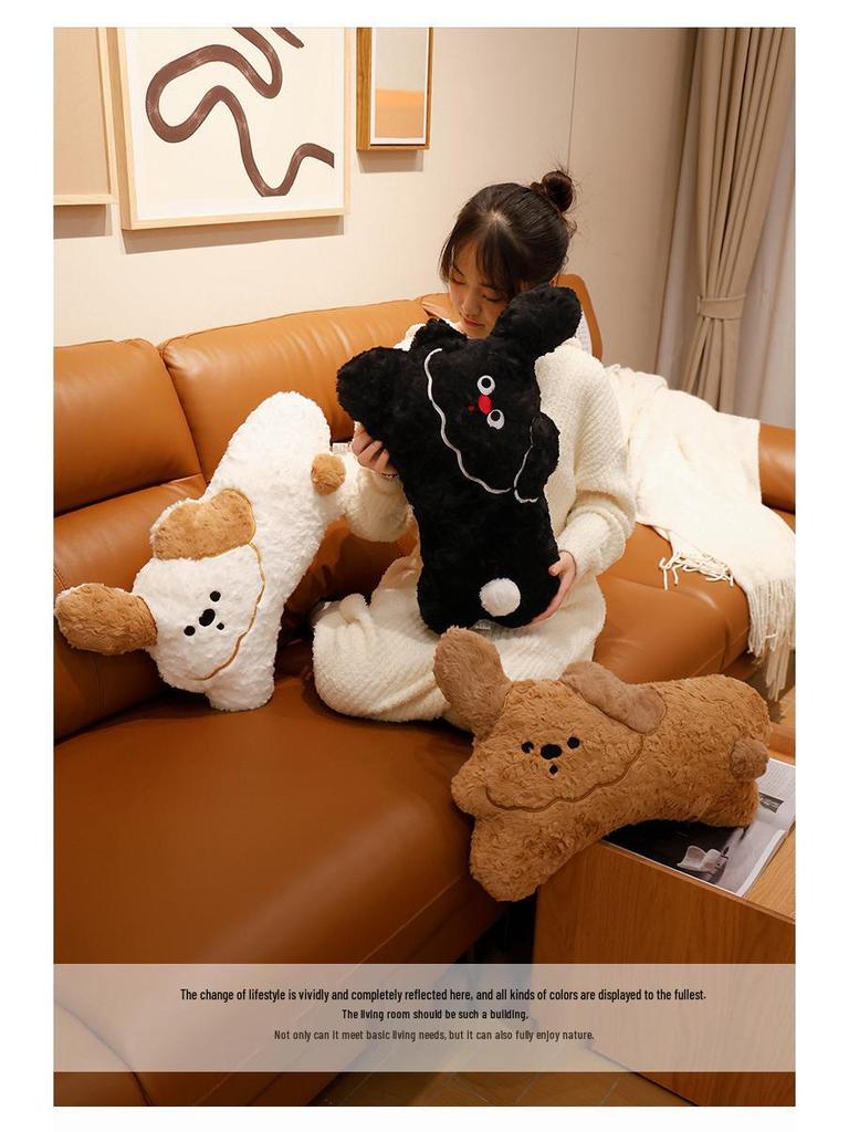 Niedliches Dudu Plüschhund Kissen - Weiche Sofa Rückenlehne & Heimdekorationsgeschenk