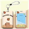 Student Cartoon Lanyard ID & Card Holder for Bus, Subway, Water, and Work Badge