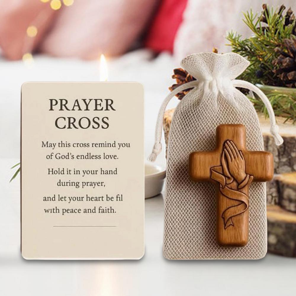 Small Crosses For Pocket Prayers Portable Holding Crucifix Handmade Wooden Crucifix For Daily Devotion Spiritual Seekers