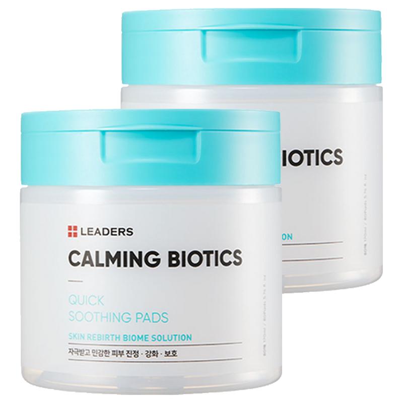 Leaders Calming Biotics Salviettine Lenitive Rapide 170ml, 80 salviette, 2 pezzi