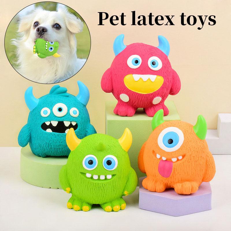Dog Toys Cute Squeaky Pet Dog Interactive Chew Toy Puppy Bite Resistant Thorn Tooth Cleaning Toy Molar Chew Toy for Dog Supplies