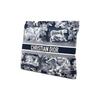 DIOR Travel Toile de Jouy Reverse Print Zipper Tech Fabric Clutch Bag  Shoulder Bag Handbag Regular Fit Women's Style Blue