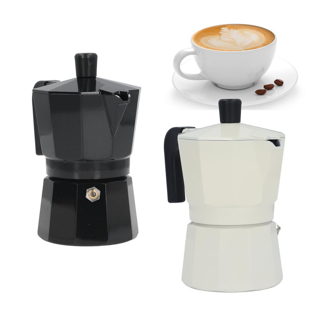 100ML Herd Kaffeemaschine Doppelventil Aluminiumlegierung Herd Kaffeemaschine Maker Topf für Kaffee