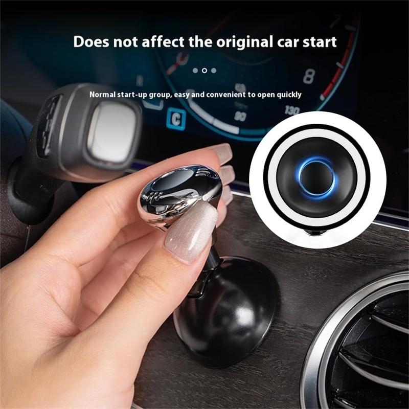 Car Start Button, Starter Cover Metal One-Touch Start Button, Remodeling Accessories Start Stop Lever Automotive Button Rocker
