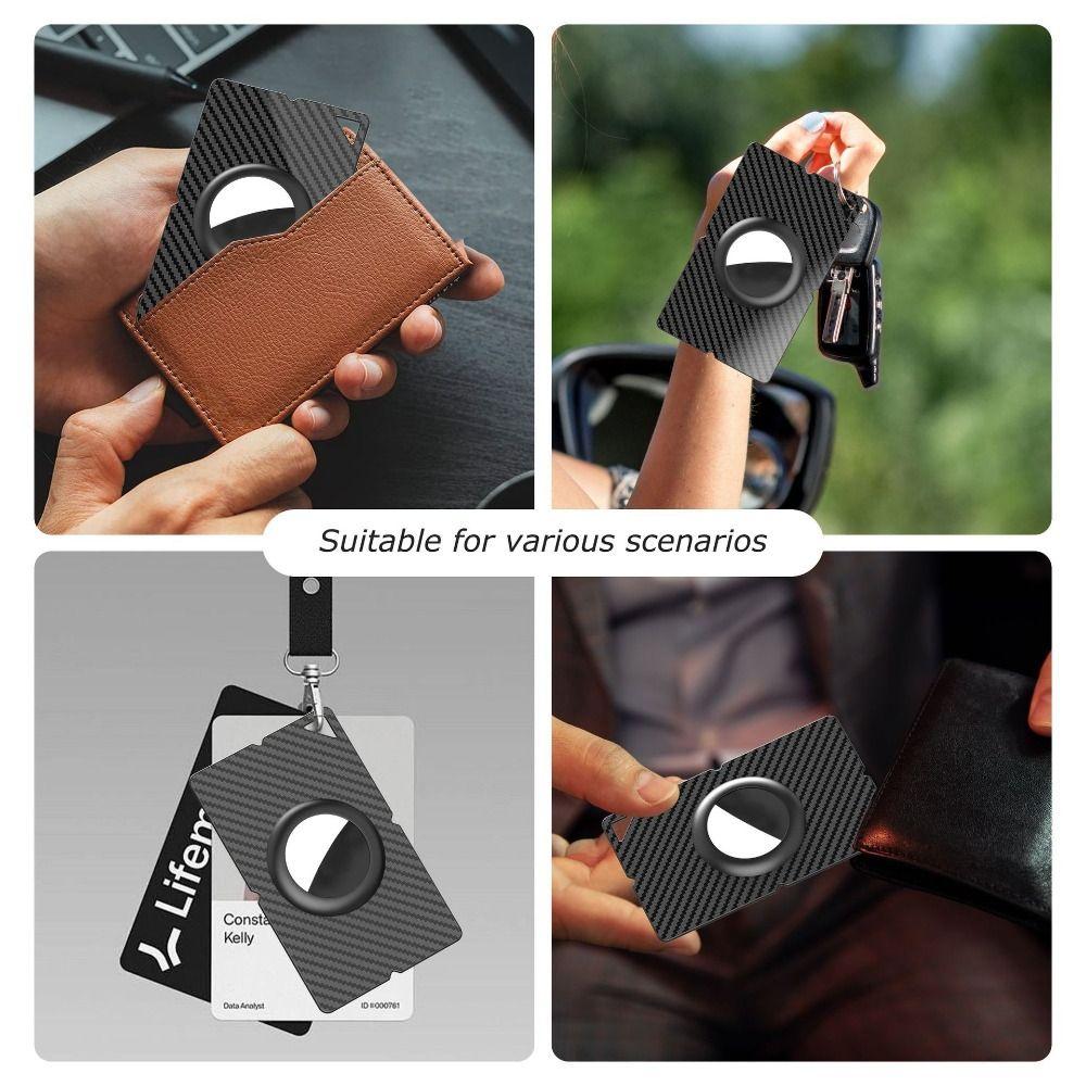 Plastic Wallet Card Holder Card Tracker Protective Cover for Apple AirTag Locator Accessories