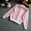 Toddler Kids Baby Girls Outfit Clothes Plaid Knitted Sweater Coat Tops+Skirt Set