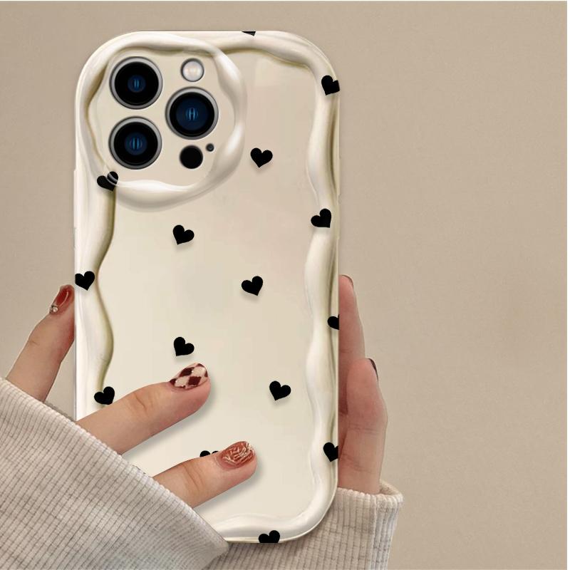 Bowknot Heart Phone Case for iPhone 17 Air 16 15 14 13 12 11 Pro Max Plus 16E XR XS X Shockproof Silicone Back Cover