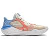 Li Ning Storm 8 Low Slip Resistant Abrasion Resistant Low top Basketball Shoes Men's White Orange Blue ABFU025-4