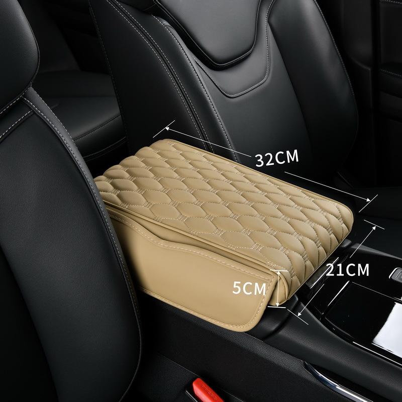Universal Car Armrest Mat With Storage Bag Center Console Auto Armrests Storage Box Cover Pad Arm Rest Protection Cushion