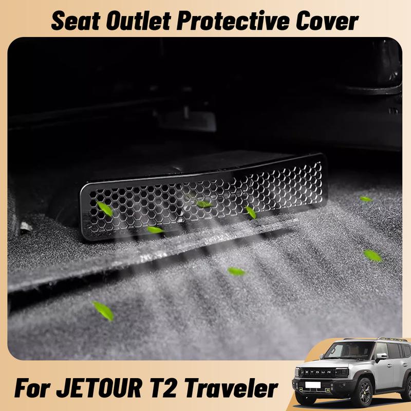 For Jetour T2 Traveler Car Seat Rear Air Vent Protect Cover Anti-blocking Backseat Outlet Grille Protector Decoration Accessorie