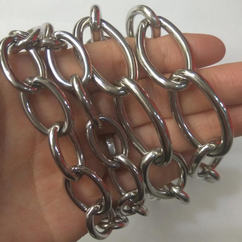 Stainless Steel P-Chain Dog Training Collar and Leash Set