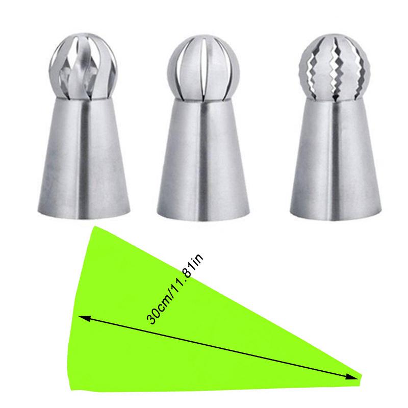 

Шар, шар, русская выпечка, насадки для крема, глазурь, насадки для кондитерских изделий, инструменты для украшения торта, тюльпан, роза, насадки для торта, советы по кондитерскому делу 4PCS1