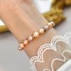 Natural Freshwater Pearl Color Bracelet Niche Design Light Luxury Beaded Bracelet, High-end Adjustable Bracelet