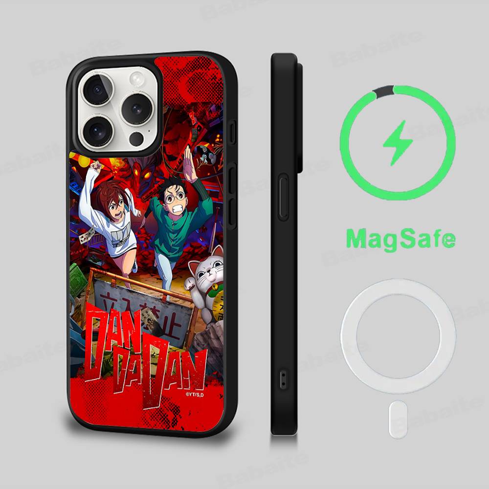 D-Dandadan Anime Phone Case Magnetic Case For iPhone 16 14 13 12 11 15 Pro Max Plus For Magsafe Wireless Charge Cover iPhone 14